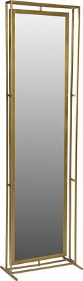 KarinaLiving Remmy Iron Floor Mirror, Matte Brass