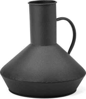 Rustic Black Metal Decorative Jug