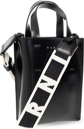 Logo Printed Top Handle Bag-AN