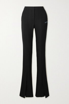 Corporate Printed Twill Skinny Pants - Black