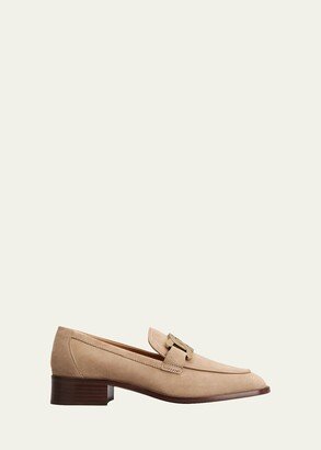 Kate Suede Chain Loafers