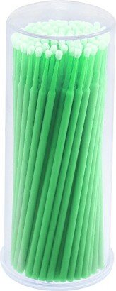 Unique Bargains Not Reusable Micro Applicator Brush for Eyelash Extension Lips Mascara Brushes Tool Set 100 Pcs Green