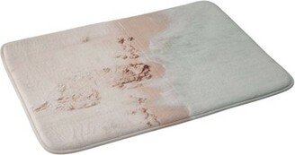 Ingrid Beddoes Beach Champagne Memory Foam Bath Mat Pink