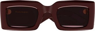 Rectangle Frame Sunglasses-AA