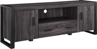 Modern Urban Industrial TV Stand for TVs up to 65 Charcoal - Saracina Home