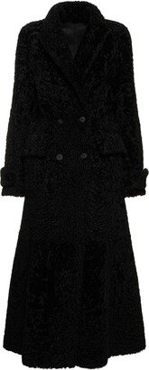 Reversible faux fur & faux leather coat-AB