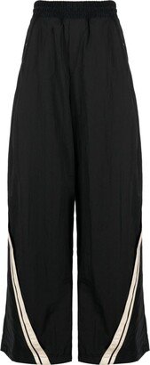 Stripe-Detail Wide-Leg Track Trousers