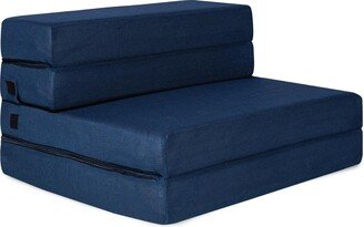 Milliard Tri-Fold Foam Folding Mattress and Sofa Bed for Guests