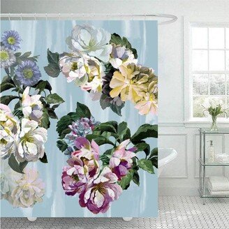 Delft Flower Sky Shower Curtain, 72 x 72