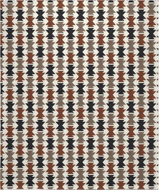 Fleece Photo Blankets: Bohemian Aztec Blanket, Fleece, 50X60, Brown