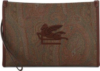 Paisley Print Clutch Bag