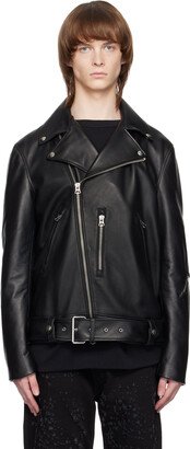 Black Biker Leather Jacket