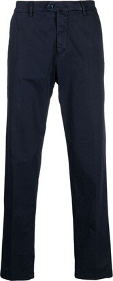 Off-Centre Button Straight-Leg Trousers