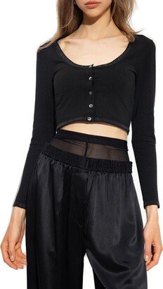 Ribbed Cropped Top-AD