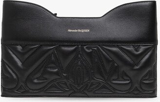 ‘The Bow’ Quilted Clutch - Black