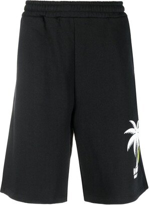 Logo-Print Cotton-Jersey Track Shorts