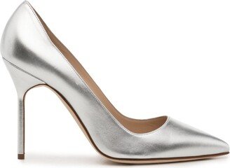 110mm Metallic-Leather Pumps