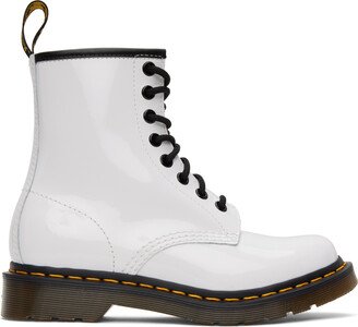 White 1460 Lace-Up Boots