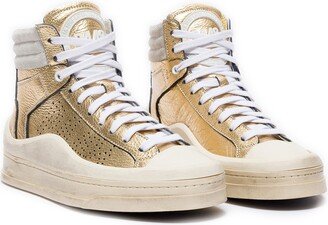 Rail Metallic High-Top Sneaker