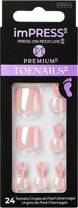 KISS Products imPRESS Press-On Pedicure Fake Toenails - Enchanted - 27ct