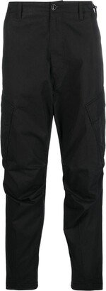 Tapered-Leg Cotton Trousers-AC