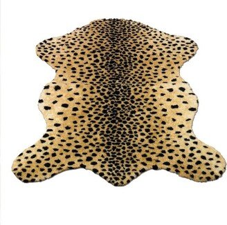 Faux Fur Super Soft Cheetah Rug With Non-slip Backing '