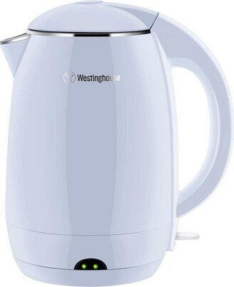 Electric Cordless Kettle - Crafted with 1.8L Capacity, Auto Shutoff, Stainless Steel Interior, 360 Swivel Base and Cord Storage - Blue