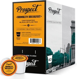 Prospect Tea Co Prospect Tea Black Ceylon Tea Pods Keurig 2.0, Brooklyn breakfast, 40 count