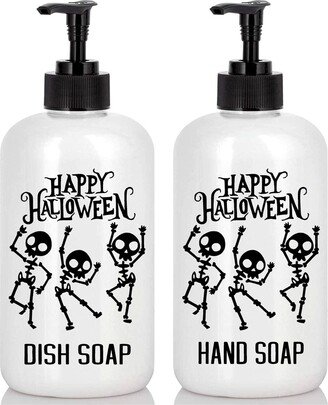 Happy Halloween Hand Soap & Dish Soap, Home Decor Kitchen, Dispensers, Farmhouse Refillable Plastic Bottles