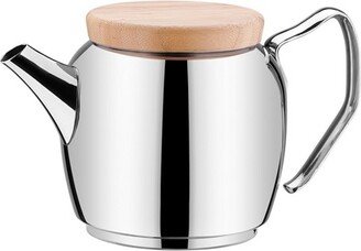 Korkmaz Montana 1.1 Liter Stainless Steel Tea Pot with Wooden Lid