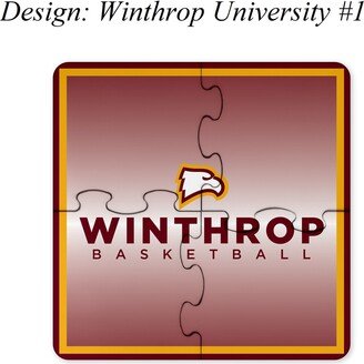 Winthrop University Beverage Jigsaw Puzzle Coasters Square | Set Of 4