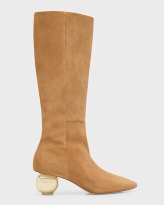 Zuri Suede Knee Boots