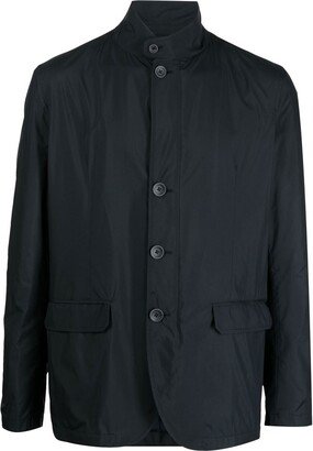 Button-Front Bomber Jacket-AA