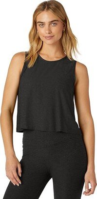 Featherweight New View Cropped Tank (Darkest Night) Women's Clothing