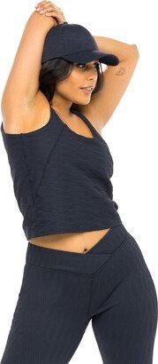 JMP The Label Impact Activewear Tank Top - Black Sands