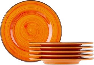 Mario Luca Giusti Orange Saint Tropez Side Plate Set, 6 pcs