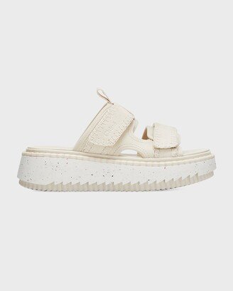 Lilli Double-Strap Platform Slide Sandals