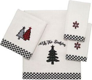 Tis The Season Holiday Plaid Cotton Bath Towels