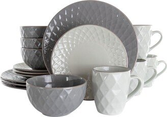 Tahitian Diamond 16Pc Stoneware Dinnerware Set