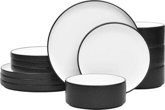 Colortex Stone 12-Pc. Dinnerware Set, Service for 4