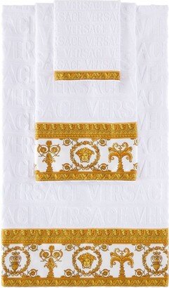 White 'I Love Baroque' Towel Set, 5 pc