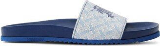 EKD monogram-print leather slides