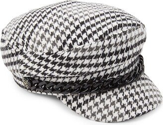 Houndstooth Flat Cap