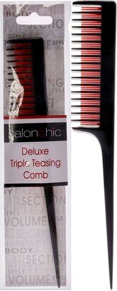 Deluxe Triple Teasing Comb by SalonChic for Unisex - 1 Pc Comb