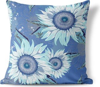 Amrita Sen Designs Amrita Sen Sunny Blooms Indoor Outdoor Pillow with Zip