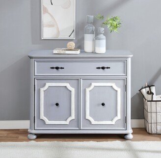 CDecor Ballentine Grey 2-door Accent Cabinet with 1 Drawer