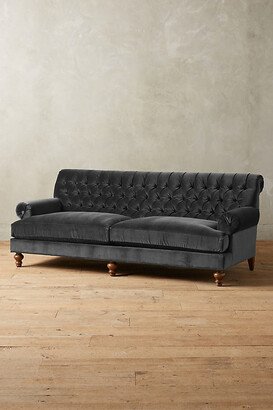 Velvet Fan Pleat Sofa