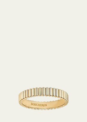 Yellow Gold Quatre Grosgrain Wedding Band