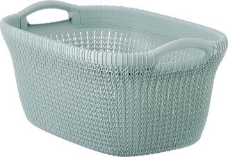 Curver Knit Laundry Basket Misty Blue