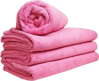 Elevate Your Poolside Bliss With American Comfort Luxury Miami Vice Pink Cabana Towels - Plush, Absorbent, & Stylish | 31.5 X 67